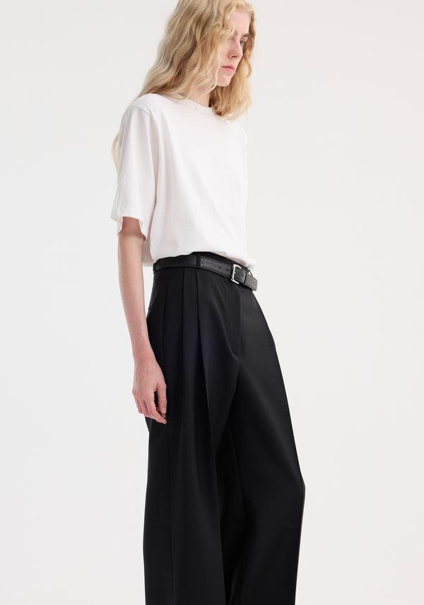 Róhe Mid-waist Tailored Trousers | Black