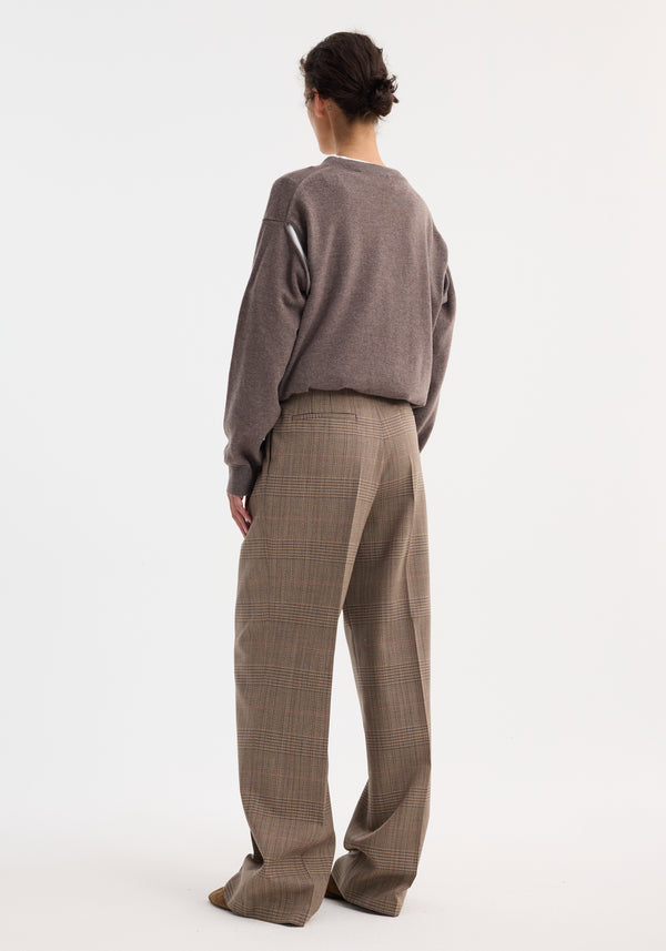 Róhe Mid-waist Tailored Trousers | Prince Of Wales