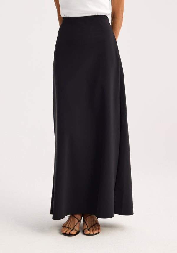 Róhe Modern Scuba Skirt | Black
