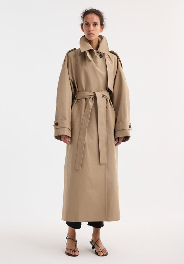 róhe oversized classic trench | clay