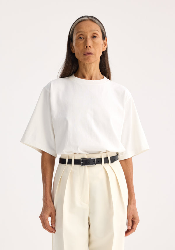 Róhe Oversized Cotton T-shirt | Optic White