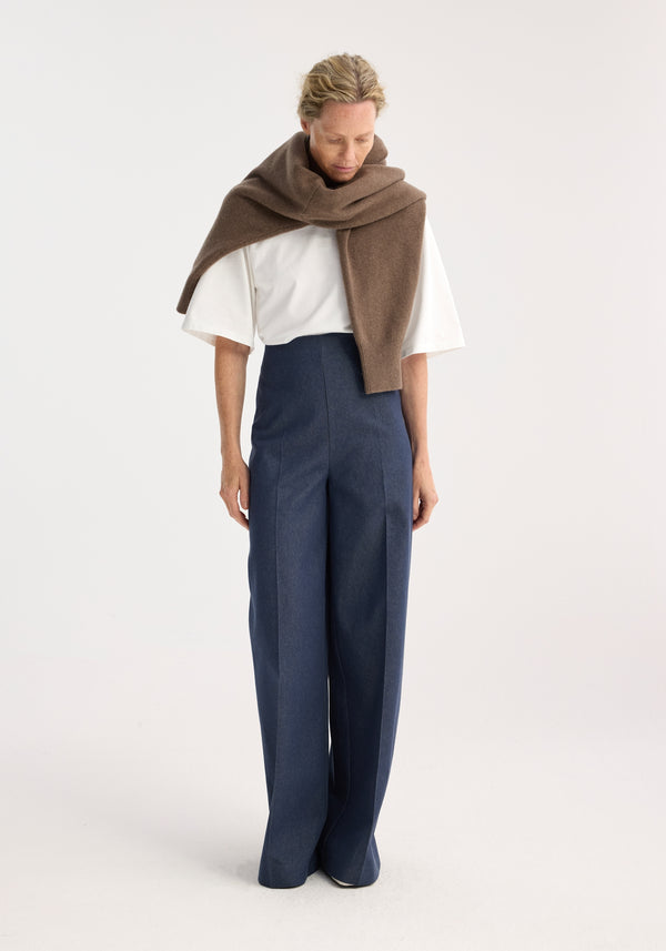 Róhe Palazzo-leg Denim Trousers | Indigo