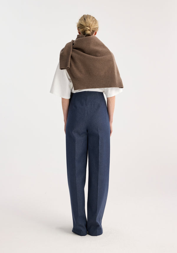 Róhe Palazzo-leg Denim Trousers | Indigo