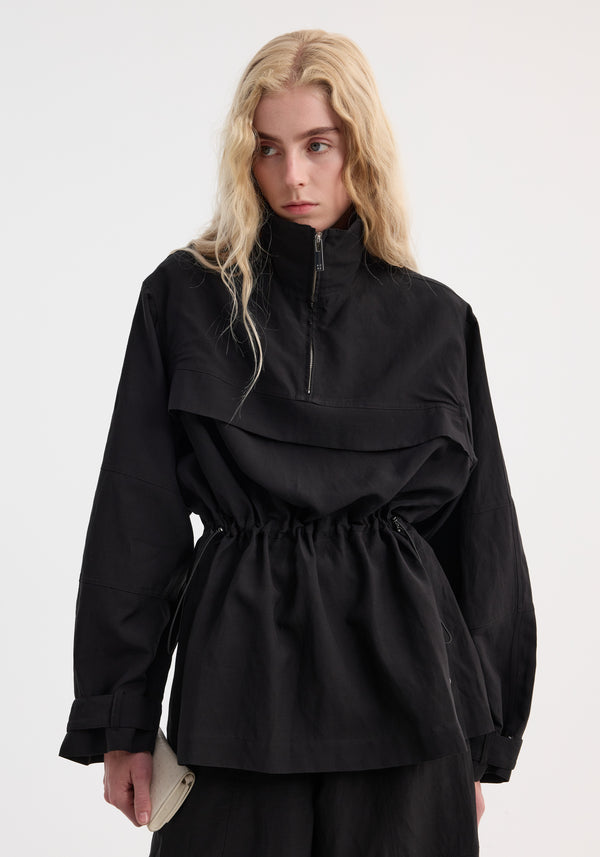 Róhe Parachute Anorak | Black