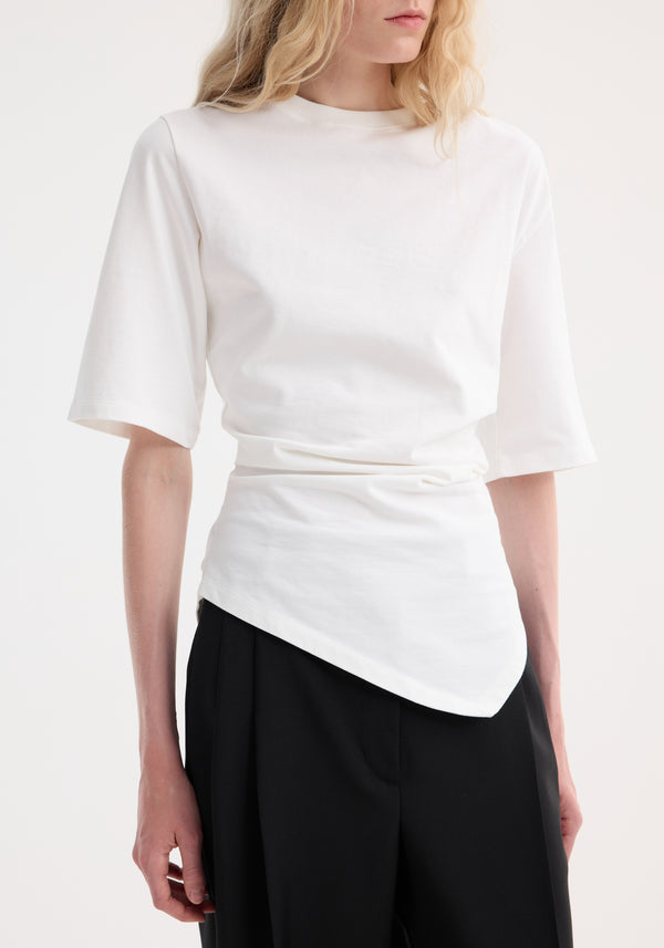 Róhe Reinvented Twisted T-shirt | Optic White