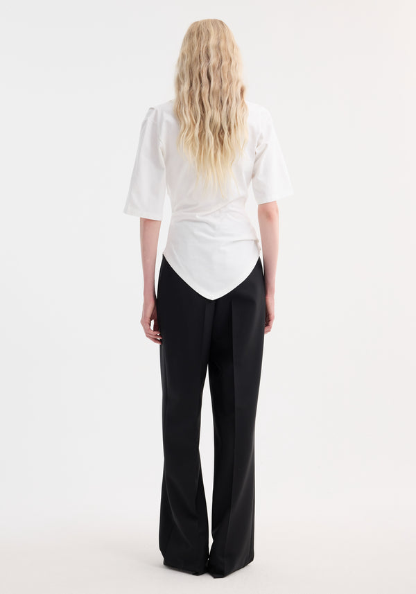 Róhe Reinvented Twisted T-shirt | Optic White