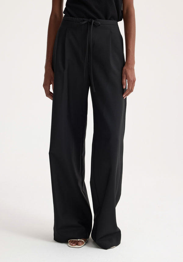 Róhe Relaxed Drawstring Trousers | Black