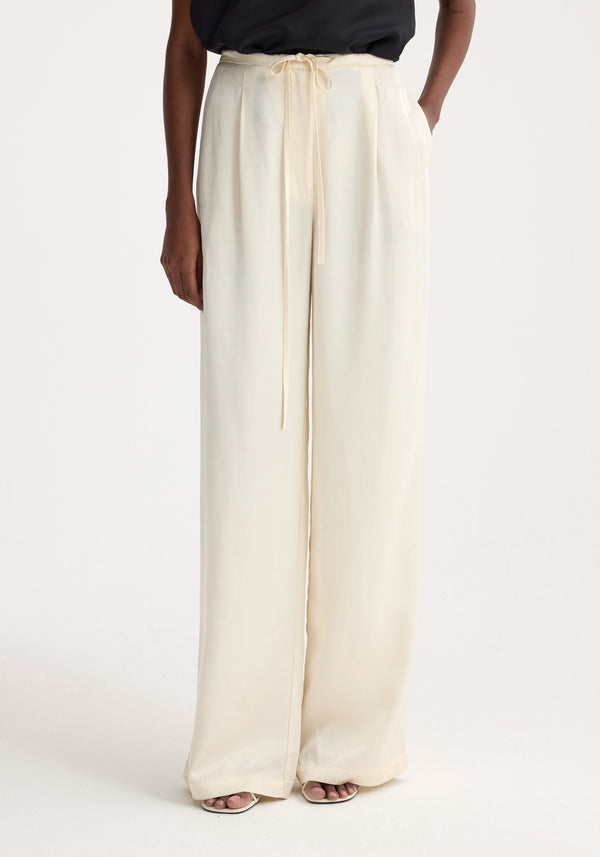 Róhe Relaxed Drawstring Trousers | Pearl