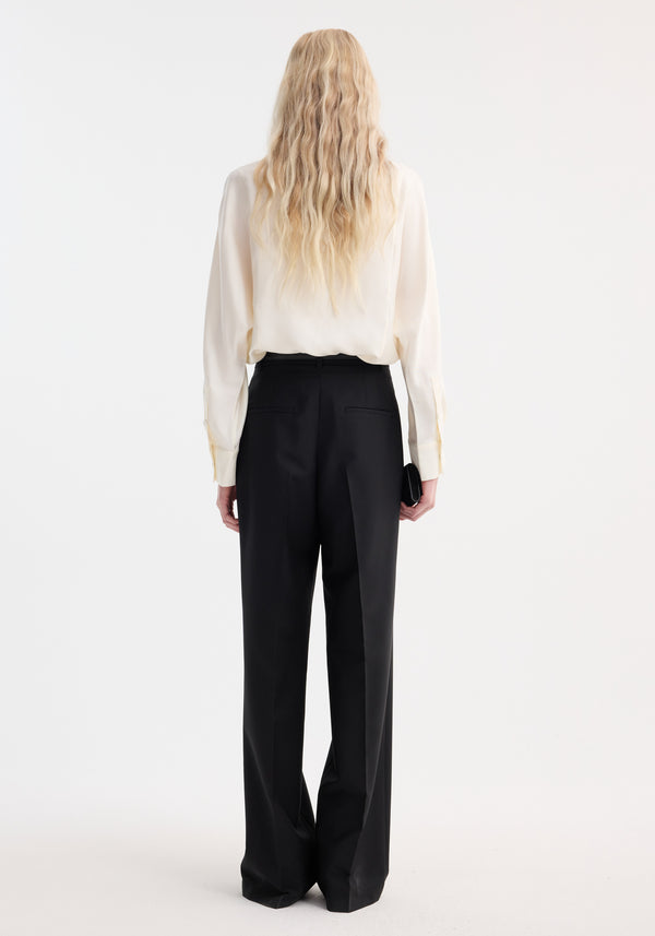 Róhe Relaxed Fit Button Down Top | Cream