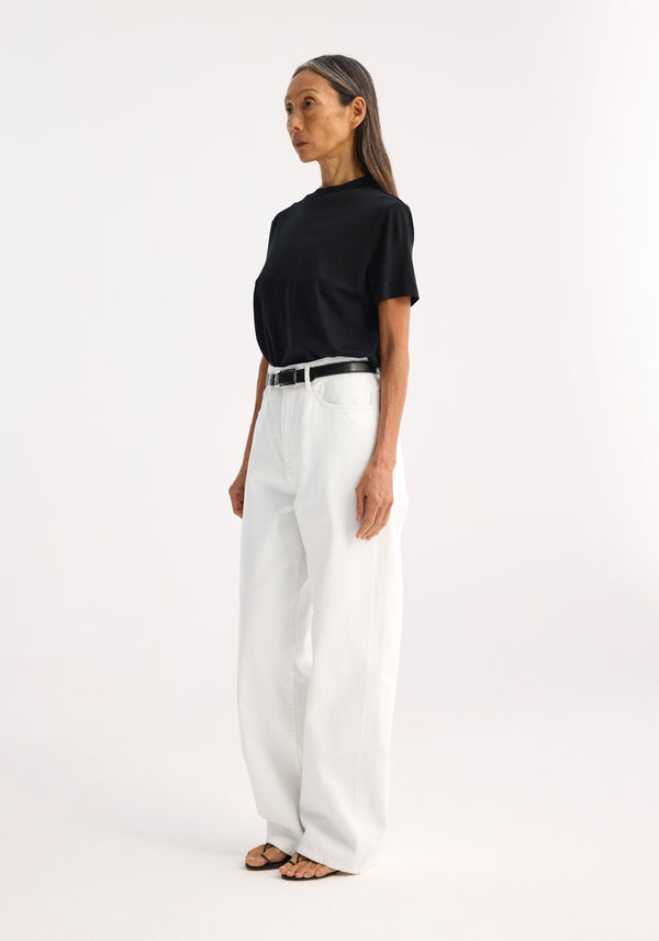 Róhe Relaxed Wool T-shirt | Black