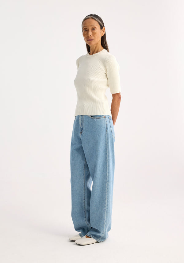 Róhe Rib Knitted Top | Off White