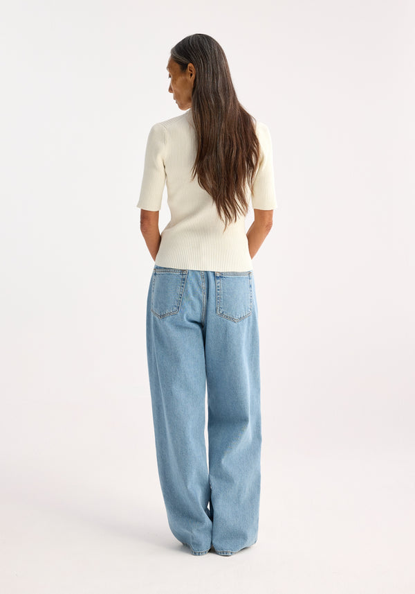 Róhe Rib Knitted Top | Off White