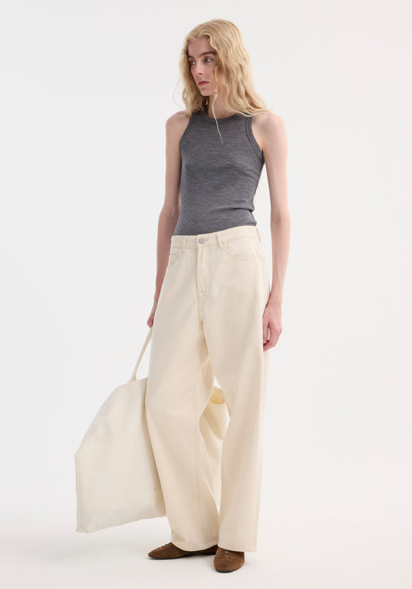 Róhe Signature Baggy Fit Denim | Ecru