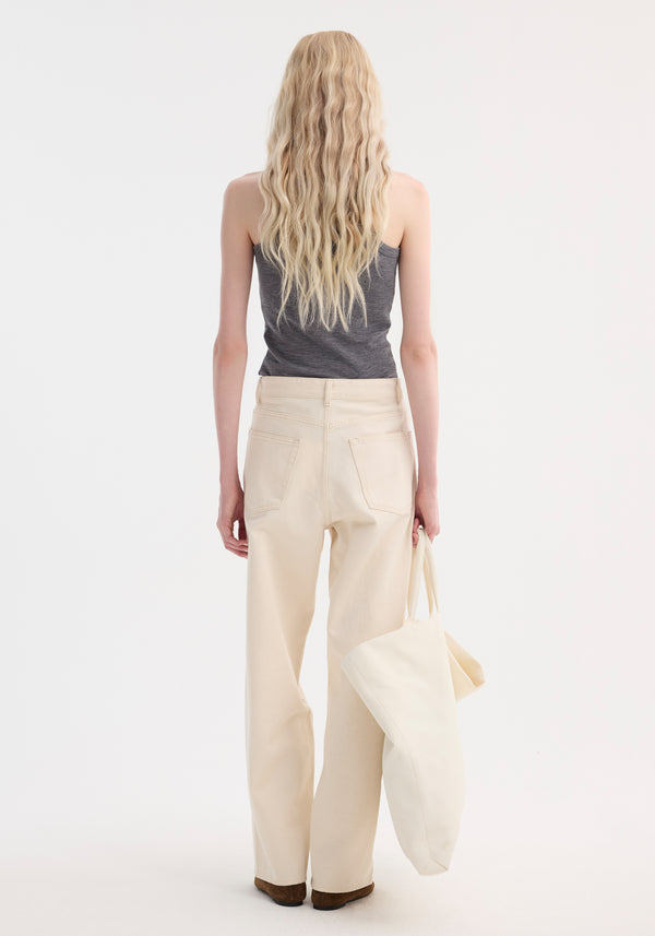 Róhe Signature Baggy Fit Denim | Ecru