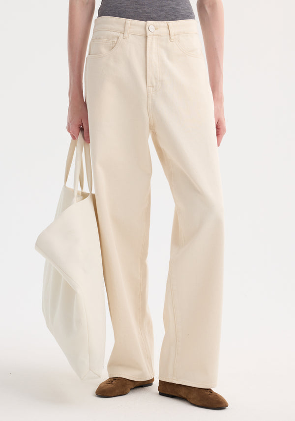 Róhe Signature Baggy Fit Denim | Ecru