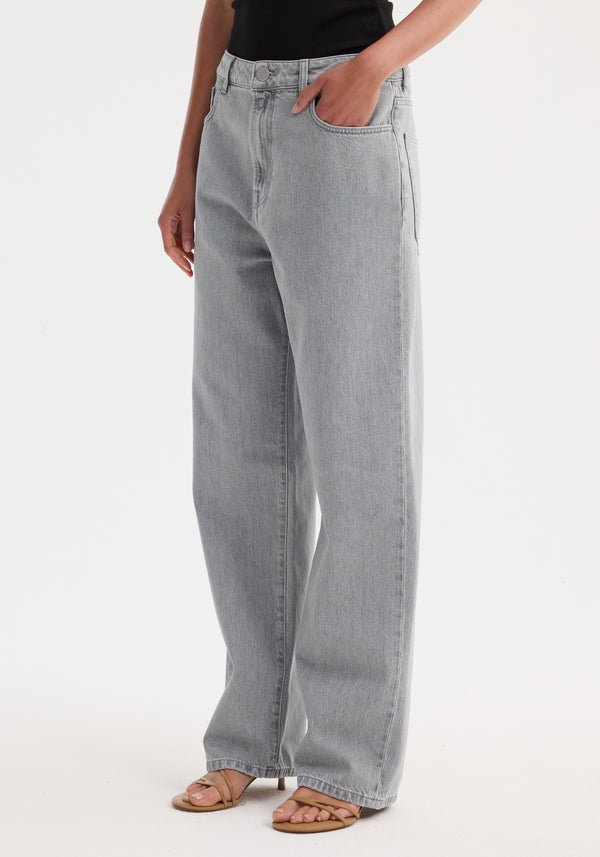 Róhe Signature Baggy Fit Denim | Washed Grey