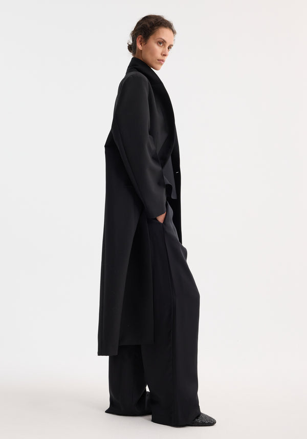 Róhe Signature Opera Coat | Black