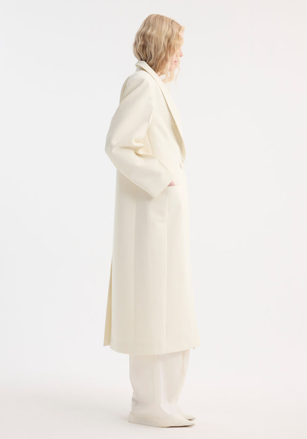 Róhe Signature Opera Coat | Ivory