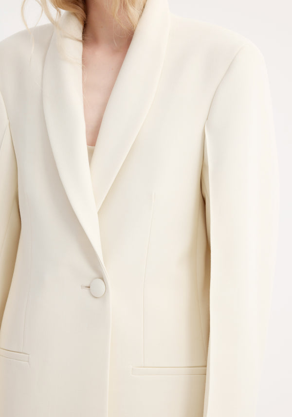 Róhe Signature Opera Coat | Ivory