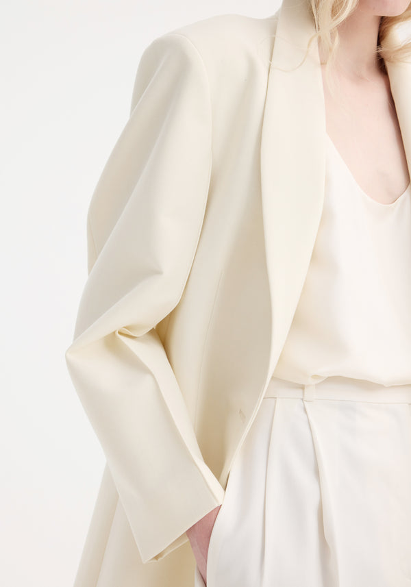 Róhe Signature Opera Coat | Ivory