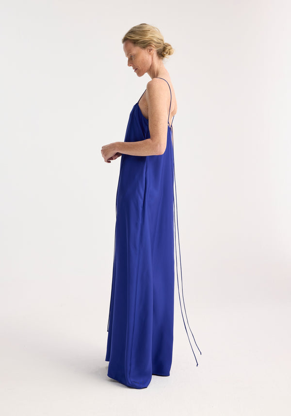 Róhe Silk Strap Dress | Electric Blue