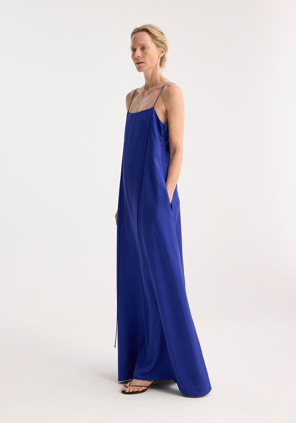 Róhe Silk Strap Dress | Electric Blue