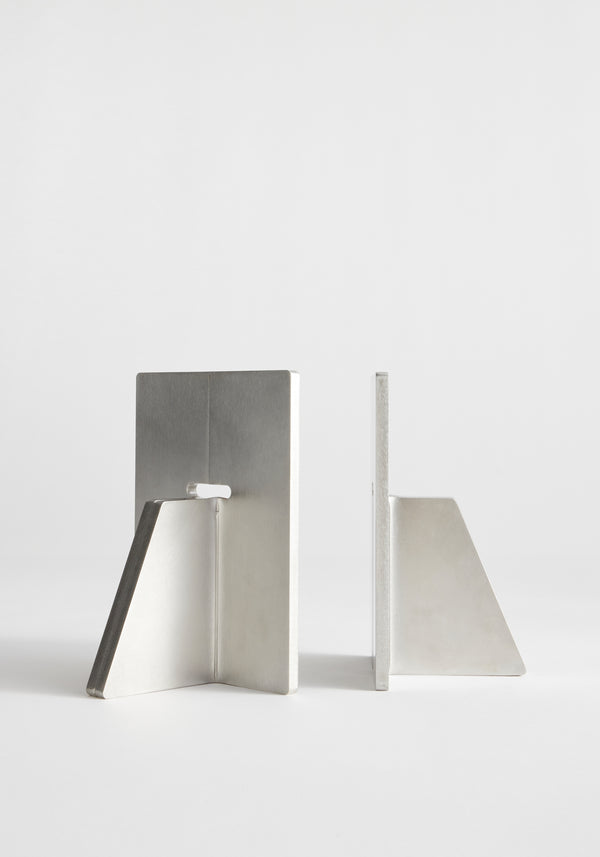 Róhe Stainless Steel Bookends | Stainless Steel