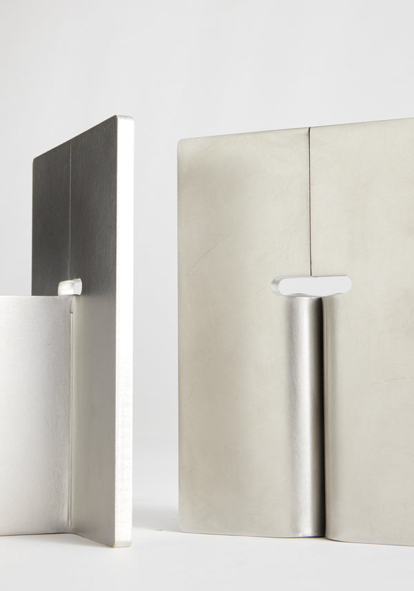 Róhe Stainless Steel Bookends | Stainless Steel