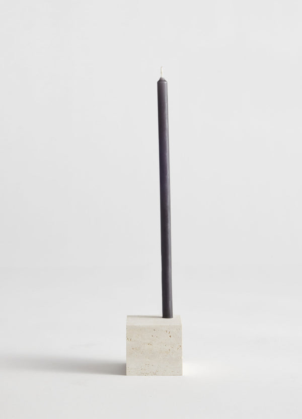 Róhe Two-way Cube Candleholder | Travertine