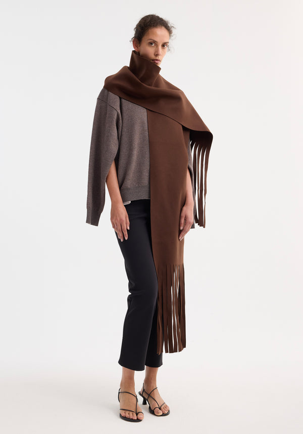 Róhe Wool Scarf | Pure Chocolate