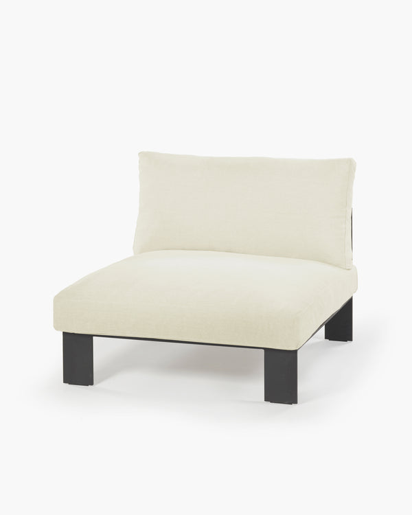 roos van de velde Bench one seater incl cushion indoor white
