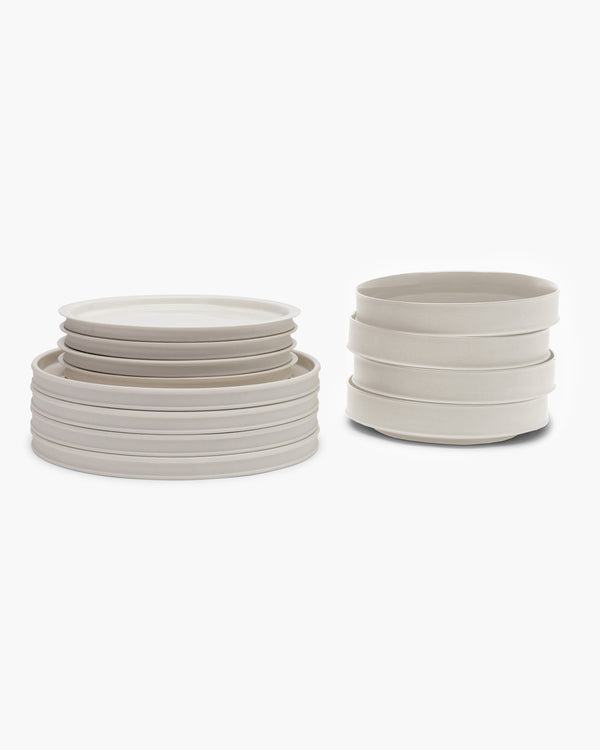 roos van de velde Dinner Set 12 pieces alabaster dune