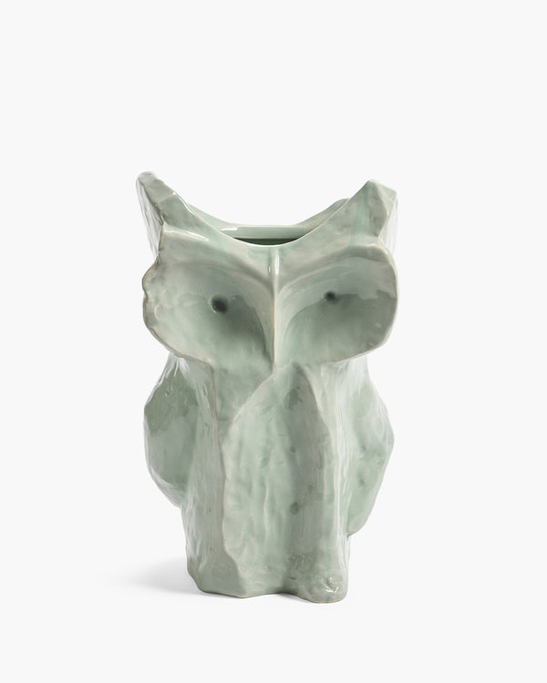 roos van de velde Owl vase L light blue After Midnight