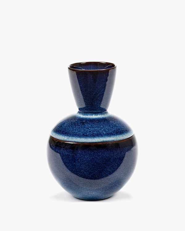 roos van de velde Box with lid °1 L dark blue Pure