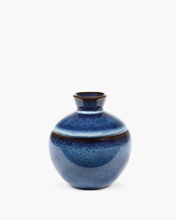 roos van de velde Box with lid °2 S dark blue Pure