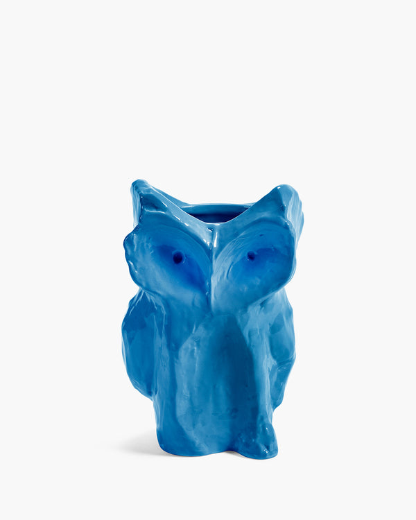 roos van de velde Owl vase S blue After Midnight