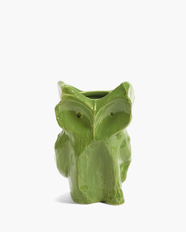 roos van de velde Owl vase S green After Midnight
