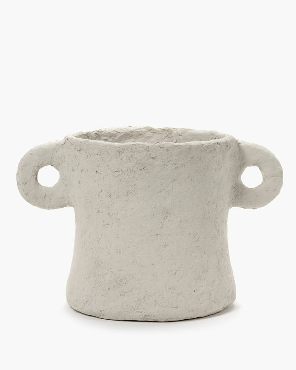 roos van de velde Pot L beige paper mache Earth