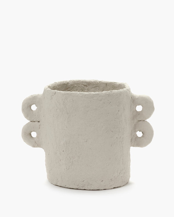 roos van de velde Pot M beige paper mache Earth