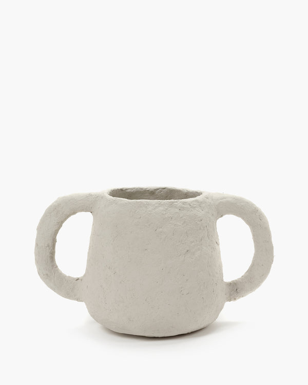 roos van de velde Pot S beige paper mache Earth