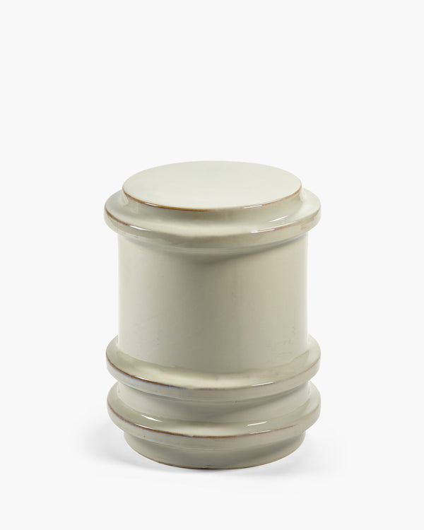 roos van de velde Side table gray geometrical Pawn