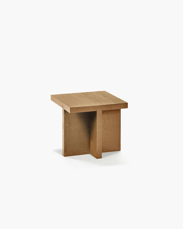 roos van de velde Side table square cognac Rudolph