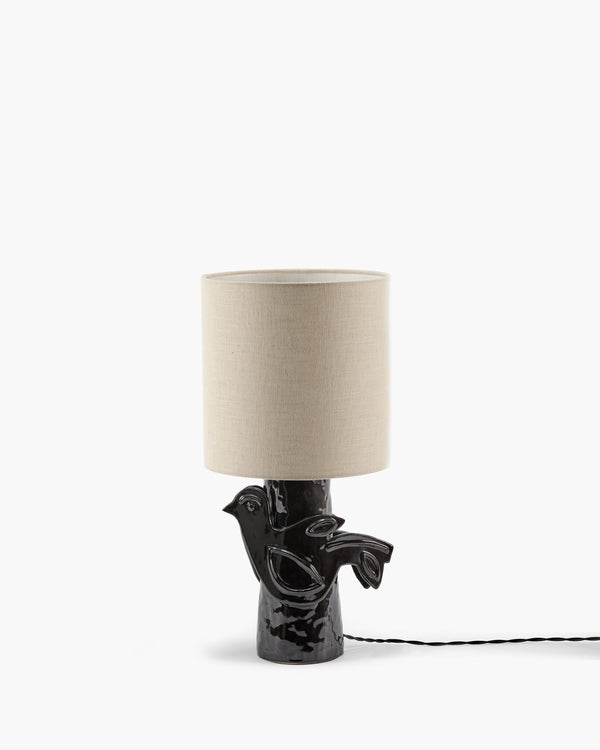 roos van de velde Table lamp black - beige Paloma