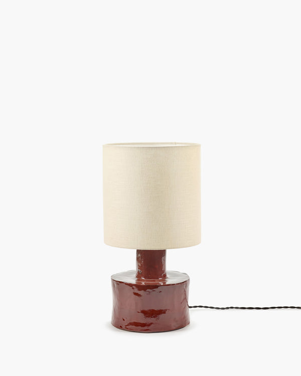 roos van de velde Table lamp red - beige Catherine