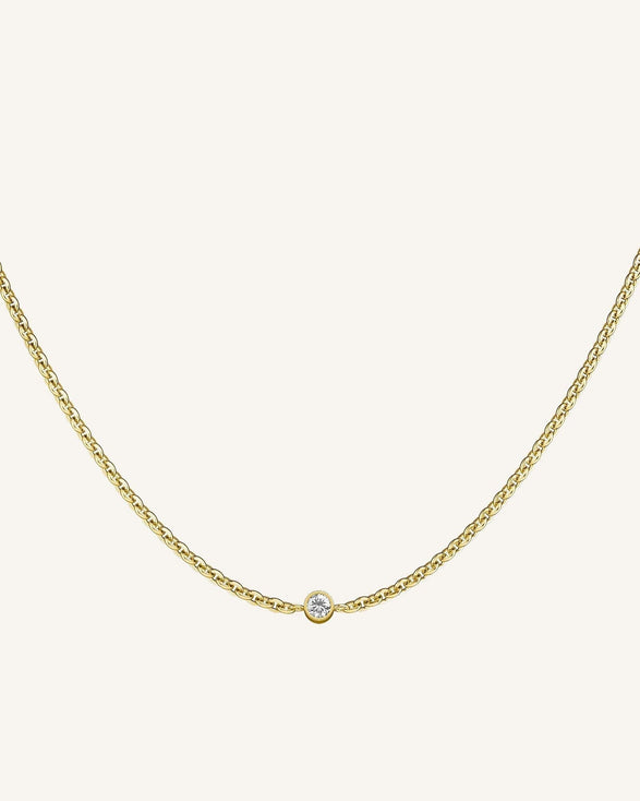 rosefield 1 Birthstone Necklace Goudkleurig