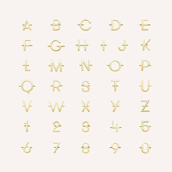 Rosefield 1 Charm Necklace Goudkleurig