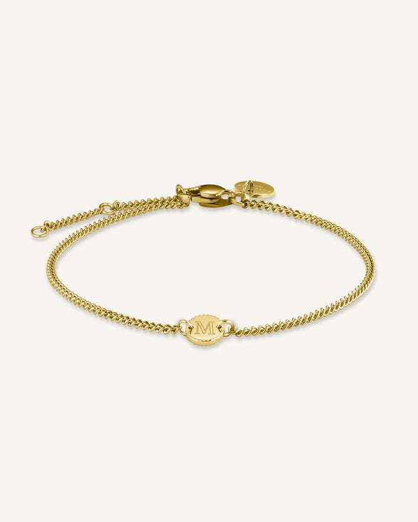 Rosefield 1 Coin Bracelet Goudkleurig