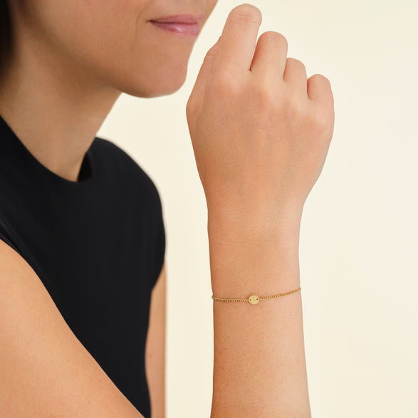 Rosefield 1 Coin Bracelet Goudkleurig