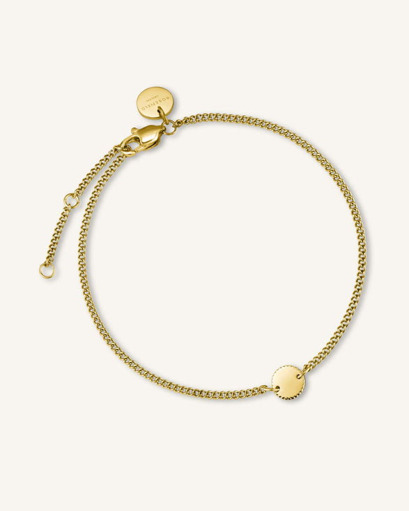 rosefield 1 Coin Bracelet Goudkleurig
