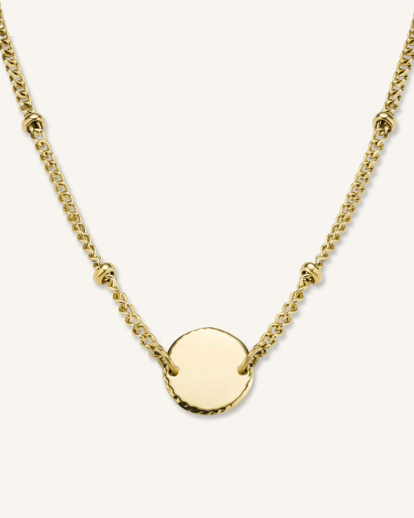 rosefield 1 Coin Necklace Goudkleurig